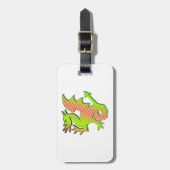 様式化ドラゴン ラゲッジタグ (正面縦)