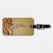 様式化ドラゴン ラゲッジタグ (正面横)