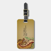 様式化ドラゴン ラゲッジタグ (正面縦)