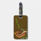 様式化ドラゴン ラゲッジタグ (裏面縦)