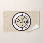 様式化ハンドボールプレーヤ ハンドタオル (ハンドタオル)
