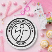 様式化ハンドボールプレーヤ ペーパープレート (パーティー)