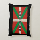 様式化バスク州旗 アクセントクッション (裏面(縦))