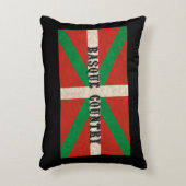 様式化バスク州旗 アクセントクッション (正面(垂直))