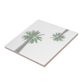 様式化パームツリーパステルグリーントロピカル タイル (側面)