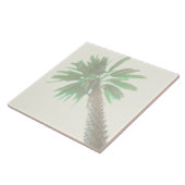 様式化パームツリーパステルグリーントロピカル タイル (側面)