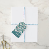 様式化ヒトデ&サンドダラーパターン#25 ID1009 ギフトタグ (より糸付き)