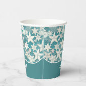 様式化ヒトデ&サンドダラーパターン#25 ID1009 紙コップ (右)