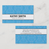 様式化フラワーパターンIII |シック 名刺 (正面/裏面)