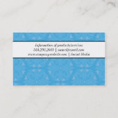 様式化フラワーパターンIII |シック 名刺 (裏面)