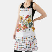 様式化フローラ:水彩シームレスデザイン。 エプロン (インサイチュ)