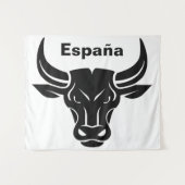 様式化ブルカスタム文字タペストリー タペストリー (正面(横))