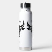 様式化ブルカスタム文字 ウォーターボトル (左面)