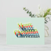 様式化メリークリスマス写真テンプレート シーズンカード (スタンド正面)