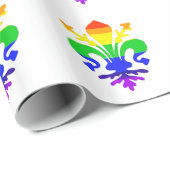 様式化レインボー（紋章の）フラ・ダ・リ ラッピングペーパー (ロールコーナー)