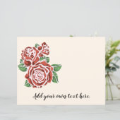 様式化レッドローズジャーナルスクラップブック紙 (スタンド正面)