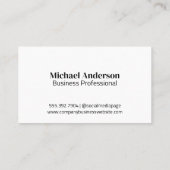 様式化芸術的花パターン 名刺 (裏面)