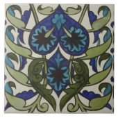 様式化葉されたウィリアム・デ・モーガン タイル (正面)