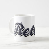 様式化退職した コーヒーマグカップ (正面左)