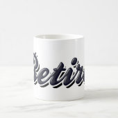 様式化退職した コーヒーマグカップ (中央)