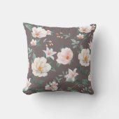 様高品質々な水彩の花が咲き始めた クッション (正面)