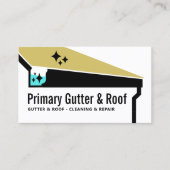 樋の屋根の清掃と修復 名刺 (正面)