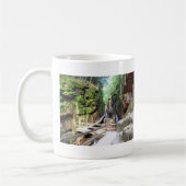 樋の峡谷のニューハンプシャーのマグ コーヒーマグカップ (左)