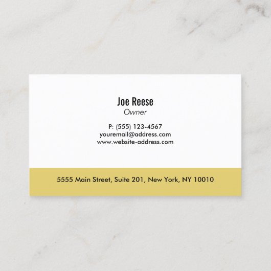 樋の清掃、修理、設置 名刺 (裏面)