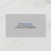 樋清掃サービス用名刺 名刺 (裏面)