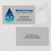 樋清掃サービス用名刺 名刺 (正面/裏面)