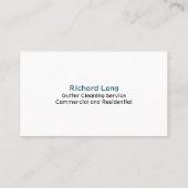 樋清掃サービス用名刺 名刺 (裏面)