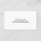 樋清掃サービス用名刺 名刺 (裏面)