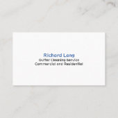 樋清掃サービス用名刺 名刺 (裏面)