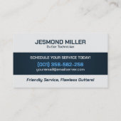 樋清掃修理設置サービス 名刺 (裏面)