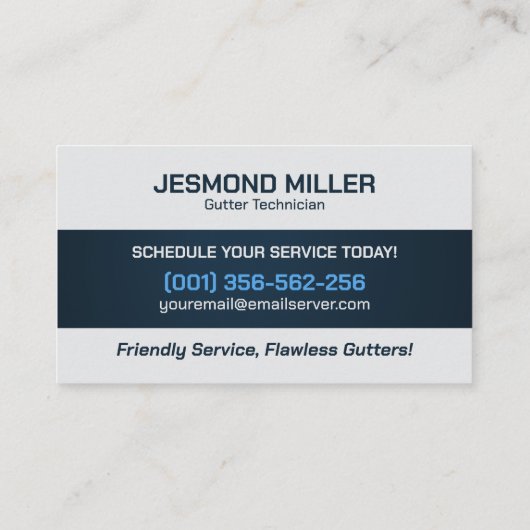 樋清掃修理設置サービス 名刺 (裏面)