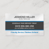 樋清掃修理設置サービス 名刺 (裏面)