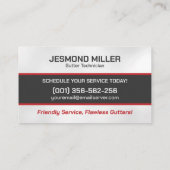 樋清掃修理設置サービス 名刺 (裏面)