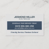 樋清掃修理設置サービス 名刺 (裏面)