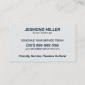 樋清掃修理設置サービス 名刺 (裏面)