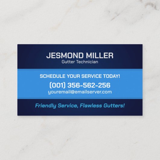 樋清掃補修設置サービスバス 名刺 (裏面)