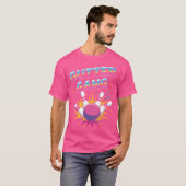 樋集団おもしろいボーリング樋ボーリング連盟 Tシャツ (正面フル)