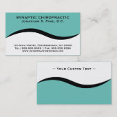 標エレガント準カイロプラクティック名刺 名刺 (正面/裏面)
