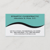 標エレガント準カイロプラクティック名刺 名刺 (正面)