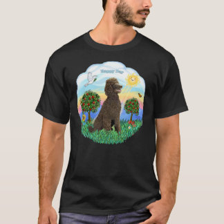 標準のプードルチョコレートで幸せな日 Tシャツ