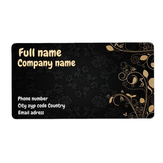 標準の名刺 ラベル (正面)