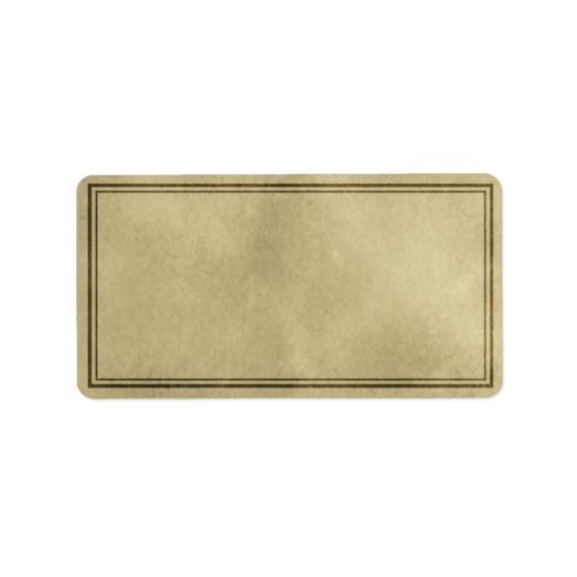 標準の水平な無修正面ラベル ラベル (正面)