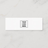 標準の汎用カスタムロゴモダンミニマル スキニー名刺 (正面)