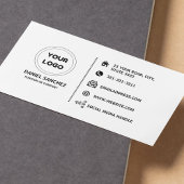 標準の白の汎用ロゴを追加 名刺