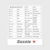 標準の白25 Windowsのショート厳選されたカット鍵 シール (シート)