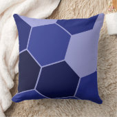 標準の青い六角パターン クッション (ブランケット)